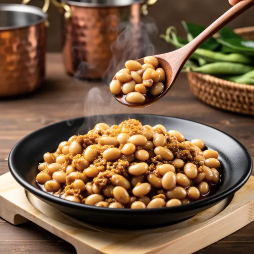 Soybeans and Tuna Curry Stir-fry
