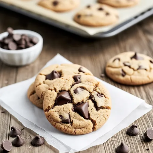 Dark Chocolate Rye Chocolate Chip Cookies