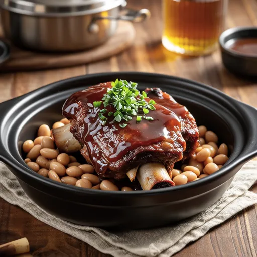 Herbed Pork Spare Ribs and Beans Stew
