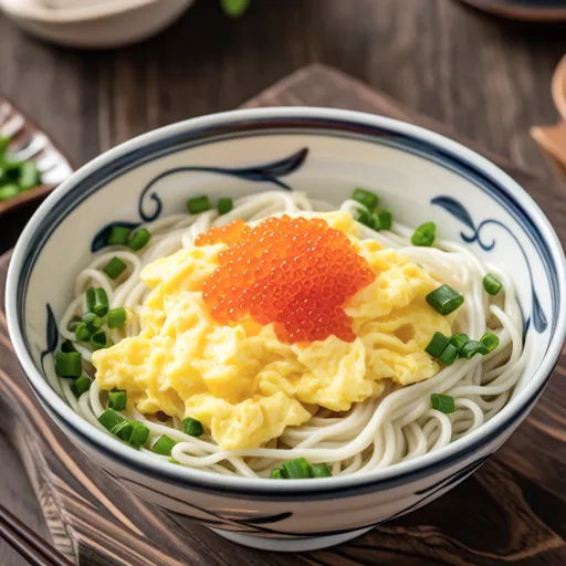 Cold Egg and Cod Roe Somen Noodles