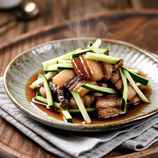 Stir-fried Zucchini and Pork with Ponzu