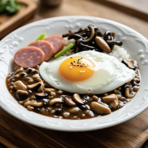 Mushroom Demi-Glace Sauce Omurice