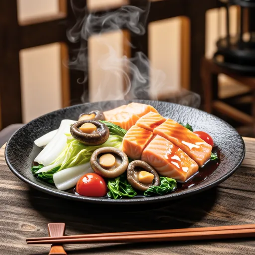 Salmon and Cabbage Butter Ponzu Stir-fry