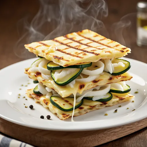 Zucchini and Shirasu Grilled Cheese