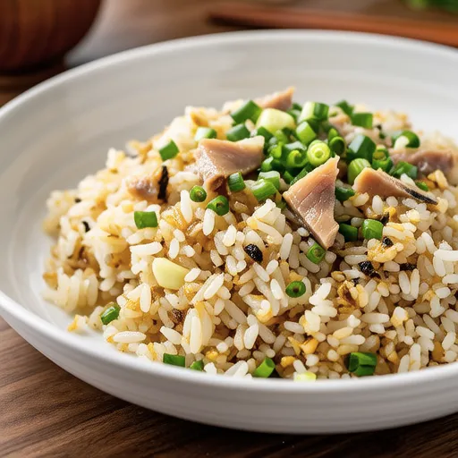 Ginger Miso Fried Rice with Canned Mackerel