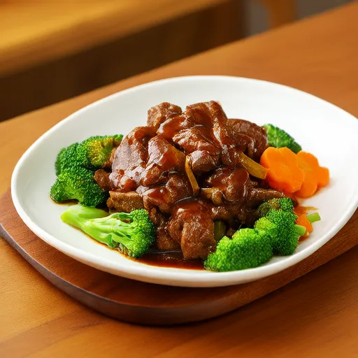 Salteado de carne de res y vegetales