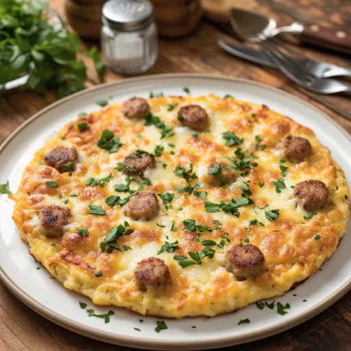 Soft Potato Sausage Pancake