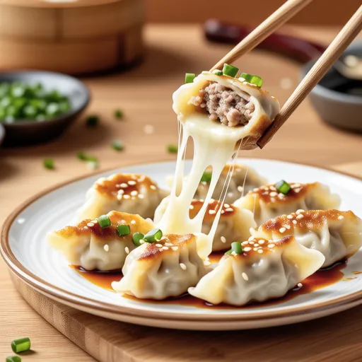 Crispy Cheese Pan-Fried Soup Dumplings