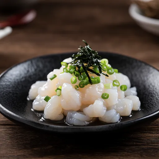 Amaebi with Salted Kombu