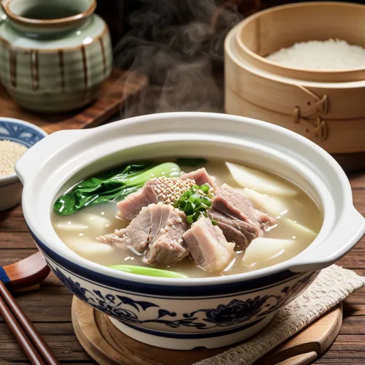 Turnip and Pork Thickened Chinese Soup