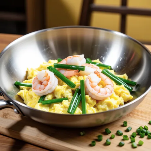 Garlic Ginger Shrimp and Egg Stir-fry