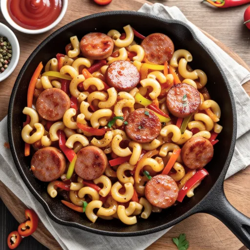 Macaroni Stir-fry with Ketchup