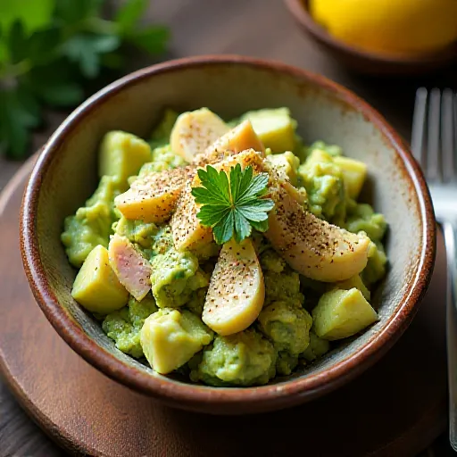 Ensalada de aguacate y atún