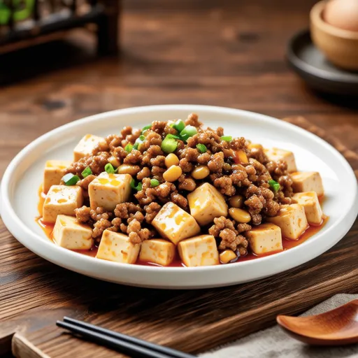 Minced Meat and Tofu Corn Stir-fry