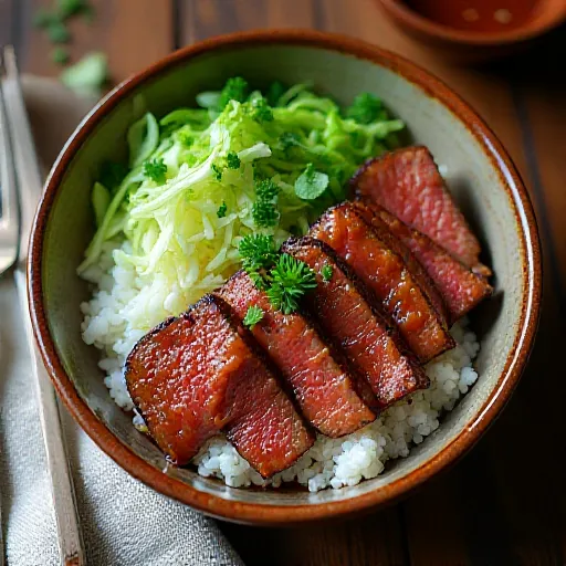 Garlic Soy Sauce Misuji Steak Bowl