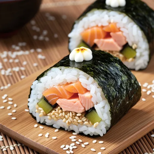 Salmon and Ikura Onigiri