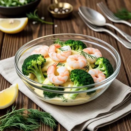 Egg, Shrimp, and Broccoli Salad