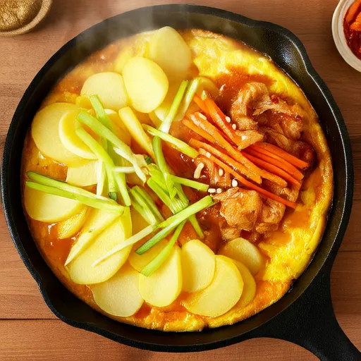 Khoai tây xào trứng