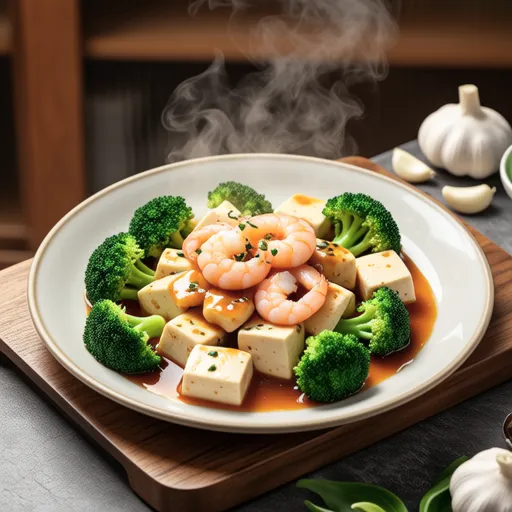 Broccoli and Shrimp Tofu Stir-fry