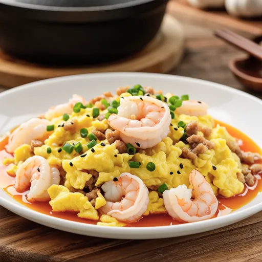 Crab Stick and Egg Stir-fry with Scallion Aroma