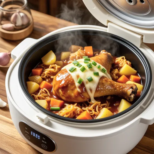 Cheese Dakgalbi in Rice Cooker