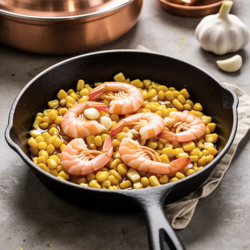 Corn and Shrimp Ajillo