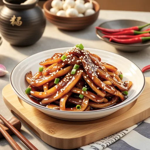 Simple Stir-fried Fish Cake with Soy Sauce