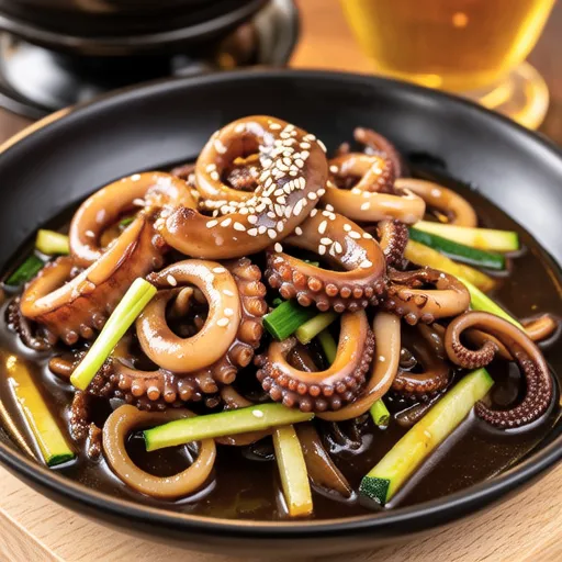 Soy Sauce Stir-fried Squid