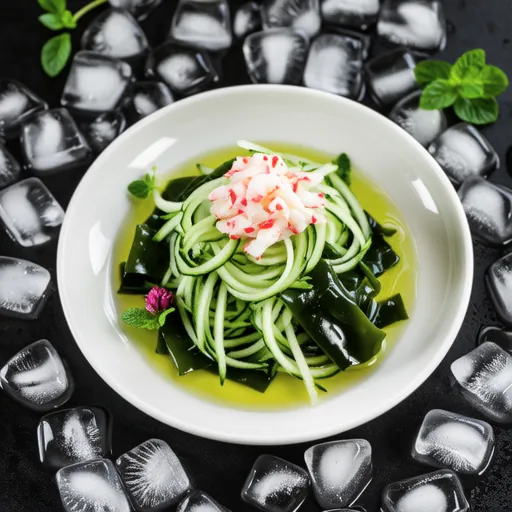 Cucumber and Seaweed Cold Salad