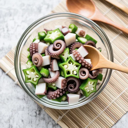 Octopus and Okra Vinegared Salad