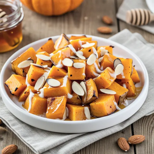 Sweet Potato and Pumpkin Honey Cheese Salad
