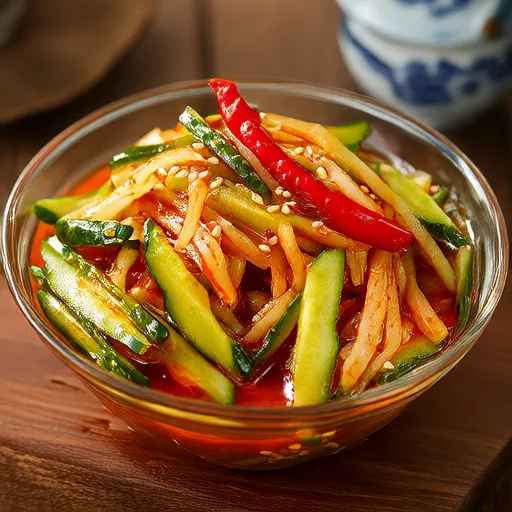 Cheongyang Biberli Soğuk Salatalık Salatası