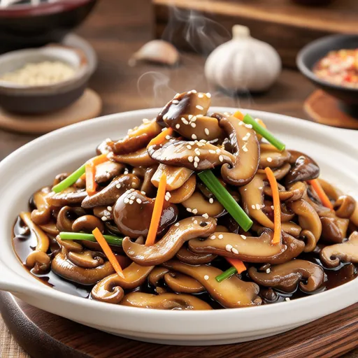 Stir-fried Oyster Mushrooms with Oyster Sauce