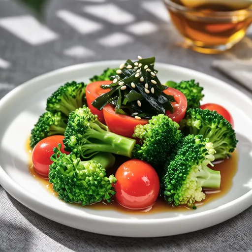 Broccoli and Mini Tomato Vinegar Salad