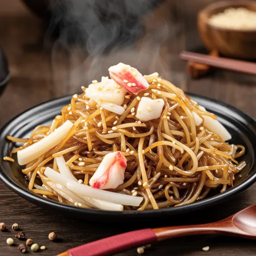 Stir-fried Bean Sprouts and Fish Cake