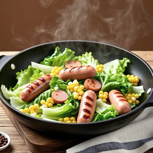 Lettuce and Corn Butter Stir-fry