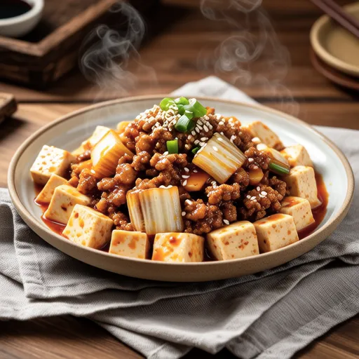 Tofu Stir-fry with Pork and Kimchi