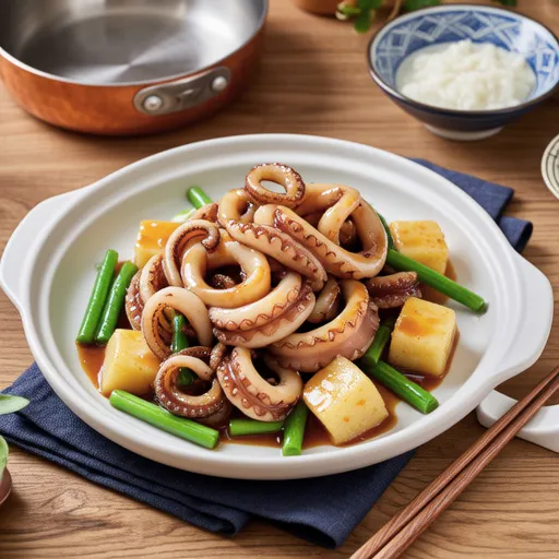 Japanese-style Stir-fried Firefly Squid