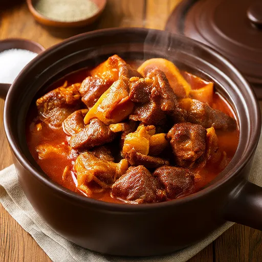 豬肉和雞肉燉湯