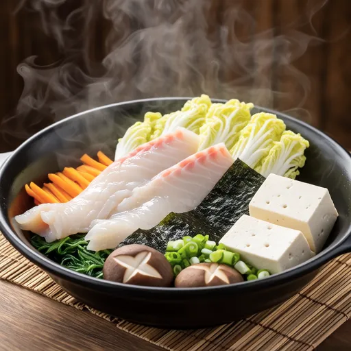 Cod and Tofu Steamed with Kombu