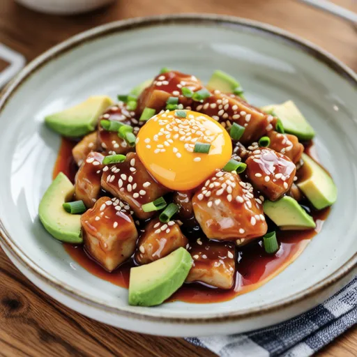Avocado and Tuna Yukhoe