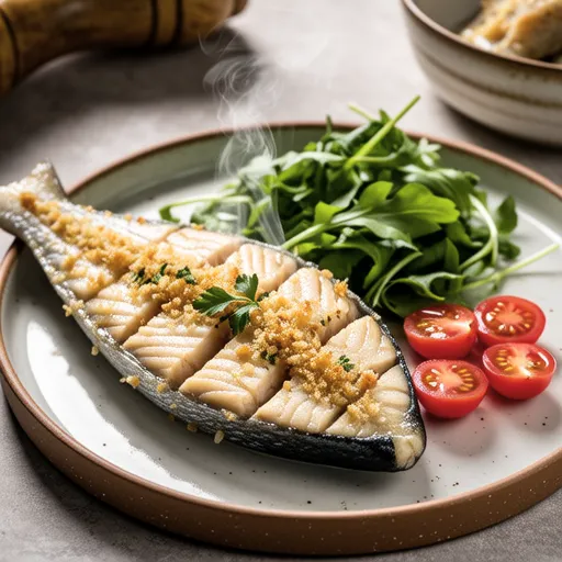 Grilled Spanish Mackerel with Breadcrumbs