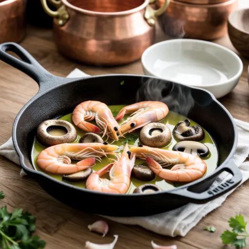 Shrimp and Mushroom Ajillo
