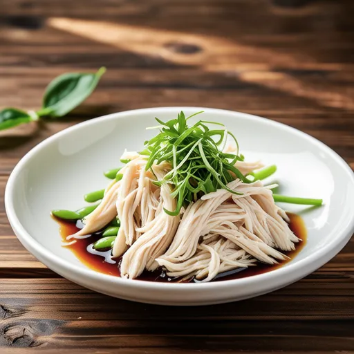 Sasami and Pea Sprouts with Grated Ponzu Sauce