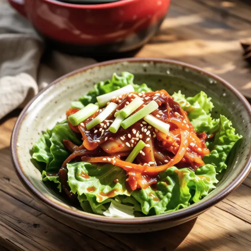 Korean Lettuce Salad (Sangchu Geotjeori)