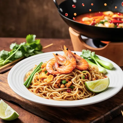 Spicy Pad Thai Style Stir-fried Udon