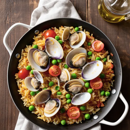 Clam and Green Pea Paella