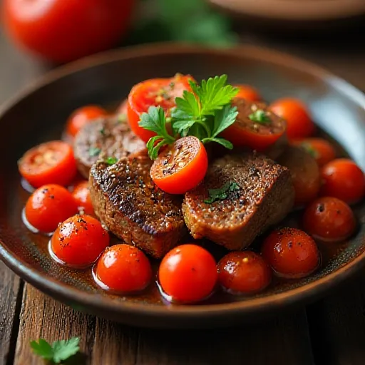 Salteado de Carne com Tomate