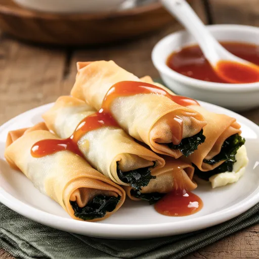 Cheese Chikuwa Spring Rolls