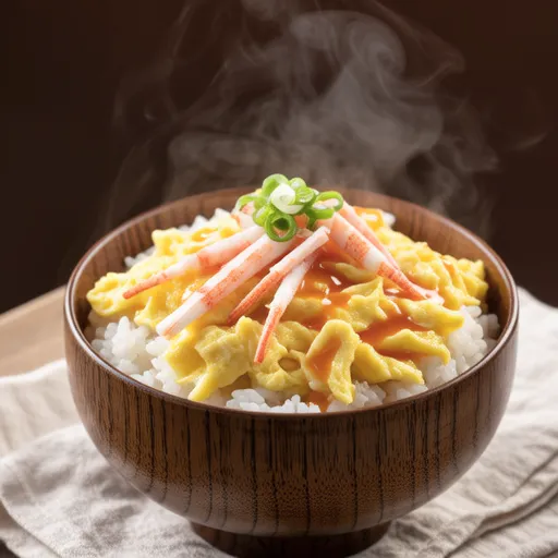 Japanese Crab Stick Egg Rice Bowl (Tenshinhan)